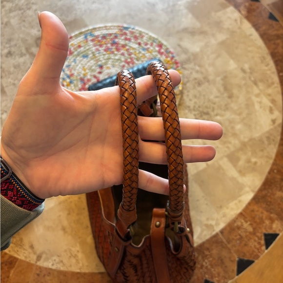 Cole Haan Brown Woven Leather Tote Bag and wallet - Picture 3 of 11